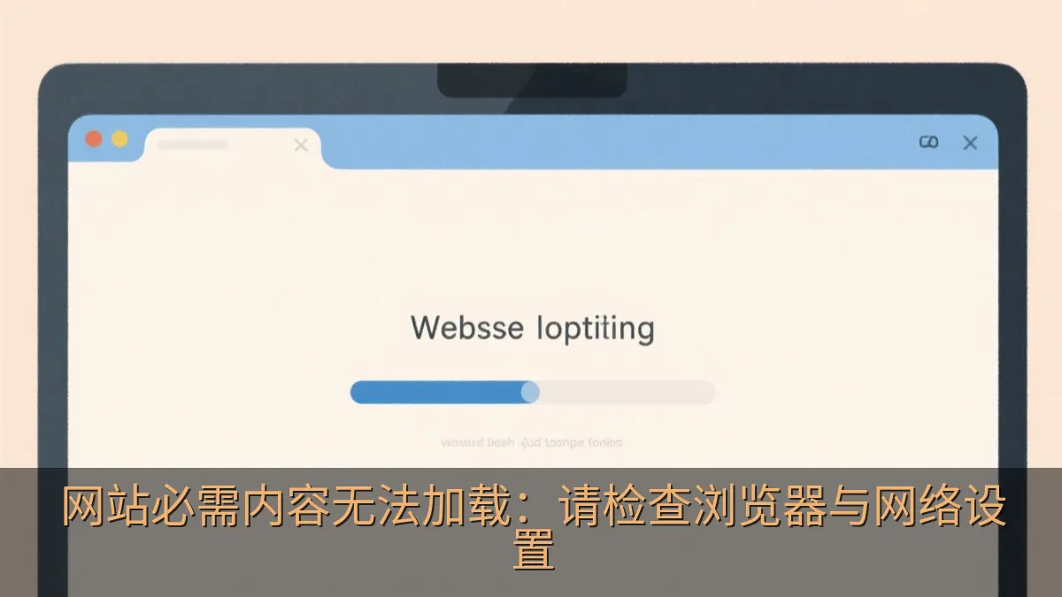 网站必需内容无法加载：请检查浏览器与网络设置