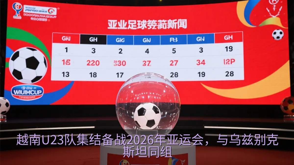 足球比赛抽签仪式与小组分组展示